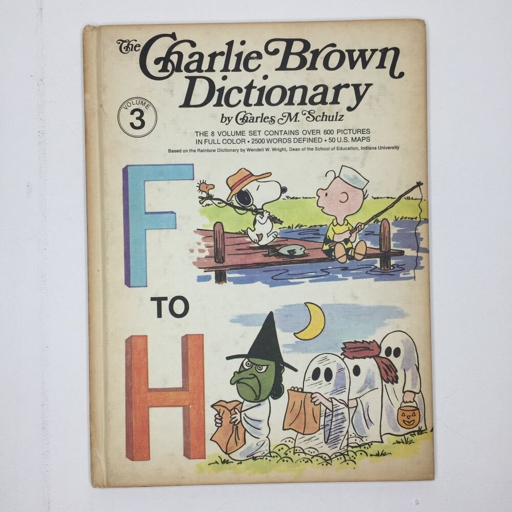 Vintage 1973 Peanuts The Charlie Brown Dictionary Incomplete Set Volumes 1-5 & 7 - Picture 8 of 16